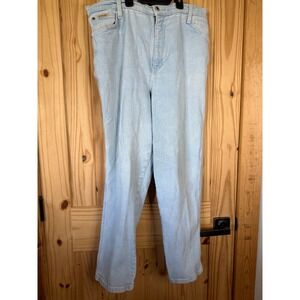 Vintage Action West Light Wash Jeans Womens 14 Light Wash Straight Leg L79142F
